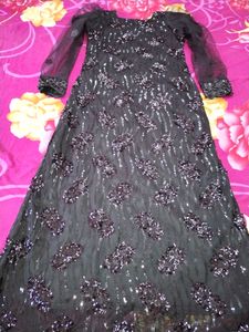Imported Net Enthic Gown