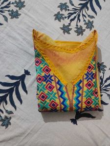 Elegant Phulkari Embroidered Kurta