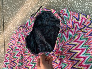 Colorful Zigzag Print Ethnic Skirt