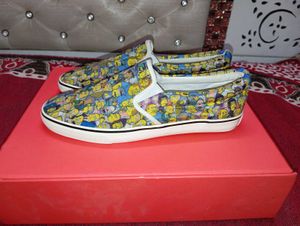 the Simpsons men's graphic sneakers