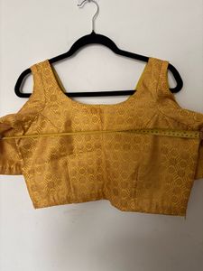 Yellow &amp; Pink Brocade Lehenga Set