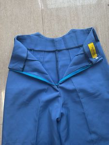Blue Wide Leg Trousers