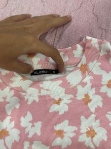 Floral Print Puff Sleeve Top