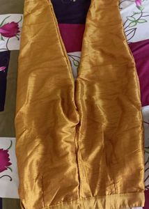 Golden Embroidered Kurta Set