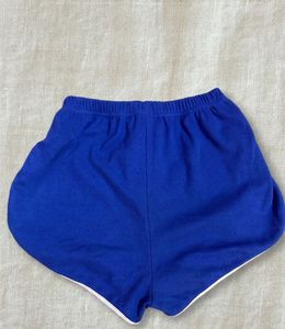 Blue Dolphin Shorts with White Trim