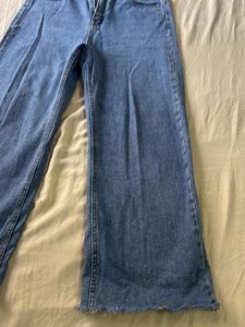 Blue Wide Leg Jeans