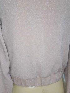 (900)Pink Cropped Hoodie