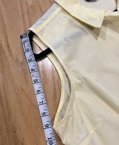 Basic Editions Shirt Top Women's Size XL Yellow