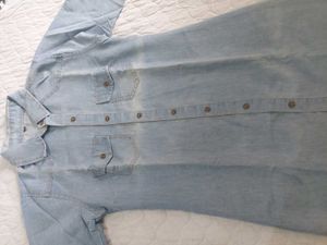 Light Wash Denim one piece with open buttons
