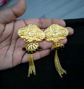 Gold-tone Jhumka Earrings