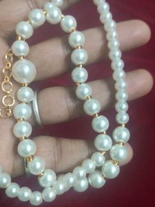 Pearl Mala With Earrings