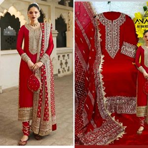 Elegant Pink Embroidered Kurta Set with Dupatta