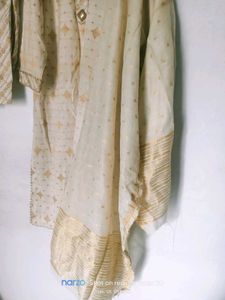 Elegant Cream Kurta Set with Dupatta