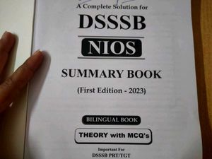 DSSSB Selection Series Summary Book