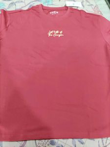 Shein Coral Graphic T-Shirt
