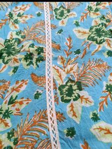 Blue Floral Kurta set