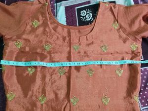 Embroidered Kurta sharara set
