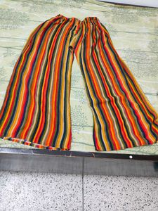 Elegant Grey Kurta Set with Vibrant Stripes