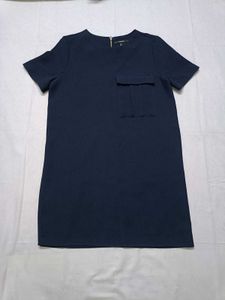 Forever 21 Navy Blue Short Sleeve Shift Dress