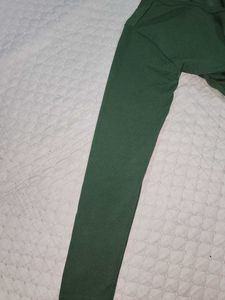 Green Ruched Tie-Front Crop Top