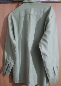 Men's Olive Green Casual Shirt
