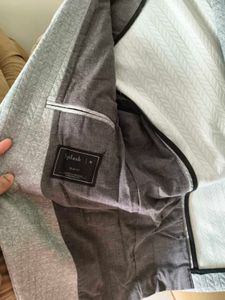 Splash!! Men's Grey Herringbone casual Blazer