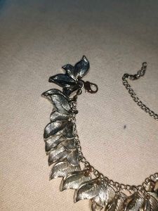 Silver Leaf Charm Bracelet