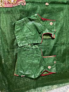 Elegant Green saree fully light weight