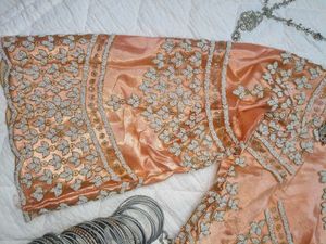 Stunning Peach Embroidered Lehenga Choli