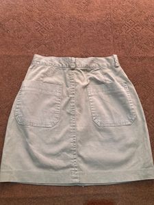 Olive Green Mini Skirt