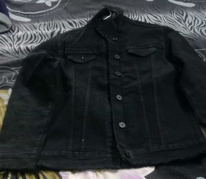 girls or boys Black Denim Jacket