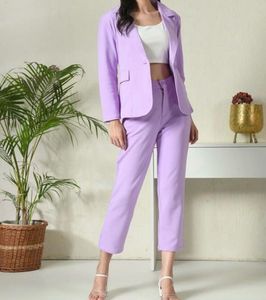 Lavender Blazer & Pant Set