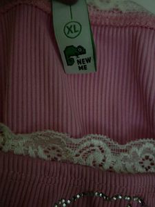 Pink Off-Shoulder Crop Top