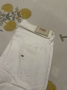 White Tommy Hilfiger Skinny Jeans