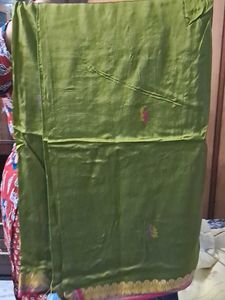 Elegant Olive Green Saree