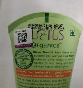 Lotus organic face wash