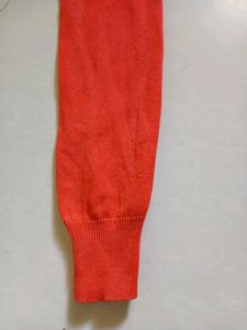 Orange Red Korean Brand Sweater