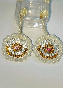 Earnings Round unique jarkan Moti shape 2 set