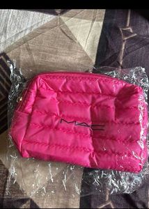 Pink MAC Cosmetic Pouch