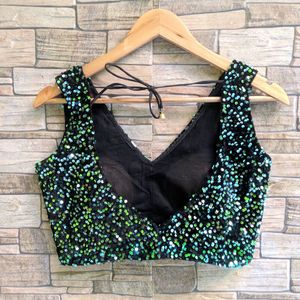 Sparkling Sequin velvet Blouse