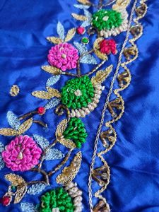 Maggam work Unstitched Blouse Piece