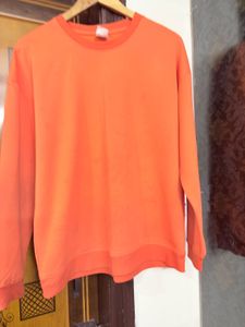 Orange Pullover Sweater(minor invisible stain can