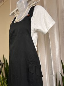 Imported Black Pinafore Dress
