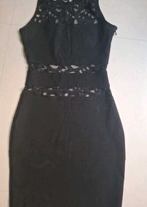 Chic Black Cut-Out Mini Dress