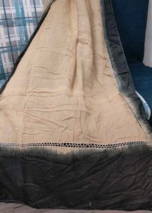 Elegant Beige &amp; Black Ombre Dupatta