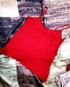 Red Hot 🔥 Spaghetti Top For Summer And Beaches