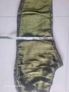 Shimmering Olive Green Palazo with pocket