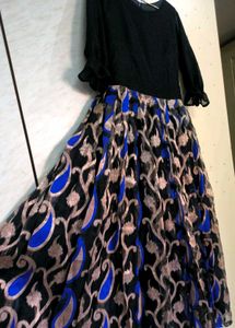 Black &amp; Blue Ethnic Gown 💙🖤