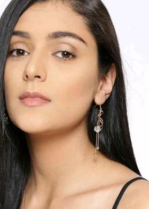 Jewels Galaxy Stone Studded Drop Earrings (NEW)