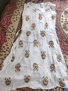 White Printed Kurta